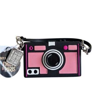 Bath & Body Works Emily In Paris Camera PocketBac Holder Sound Maker Pink Black